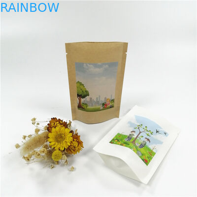 Kertas Kraft MOPP VMPET Berdiri Tas Ziplock 18x26cm