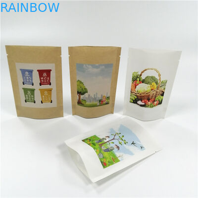 Kertas Kraft MOPP VMPET Berdiri Tas Ziplock 18x26cm