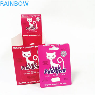 500k Sexual Pill 3d Plastic Cards Dengan Layar 24ct 30ct