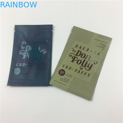 Plastik UV Printing Foil Mylar Ziplock Stand Up Pouches With Window