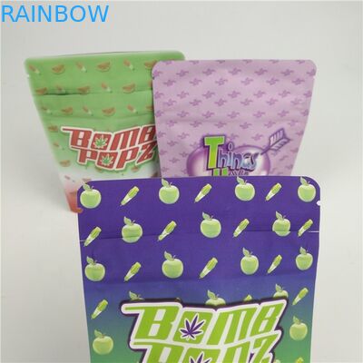 Kue Beku Tahan Anak menggagalkan kantong yang dapat ditutup kembali Edible Mylar Ziplock