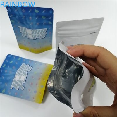 Mylar Stand Up Sugar Plastic Pouches Packaging Food Grade Tahan Anak