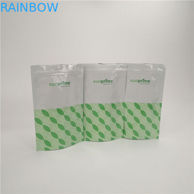 Stand Up Resealable Zip Lock Aluminium Plastic Bags Kantong Plastik Teh Food Grade Kustom