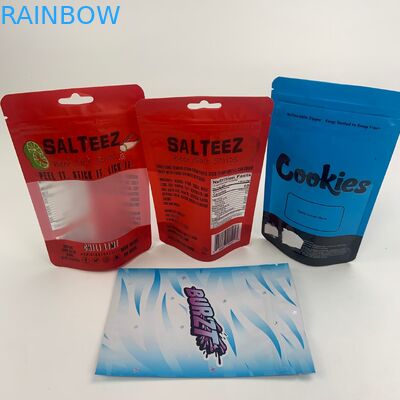 CBD Oil Clear Window Mylar Foil Plastic Packaging Bag Bukti Anak