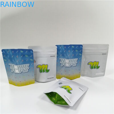 Sugar Zip Lock Mylar Stand Up Kantong Plastik Pencetakan UV Bukti Bau