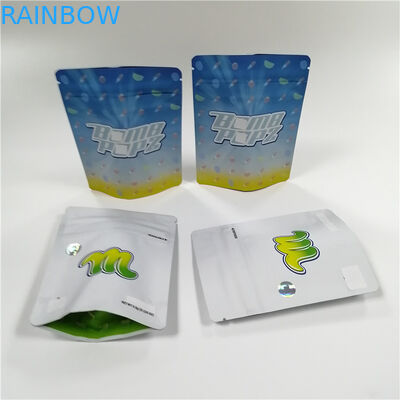 Mylar Digital Printed Stand Up Pouches Dengan Ritsleting