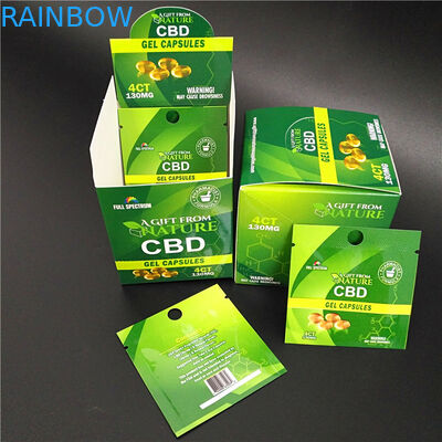 CBD Weed Foil Mylar Plastic Stand Up Pouch Kedap Udara Tahan Bau