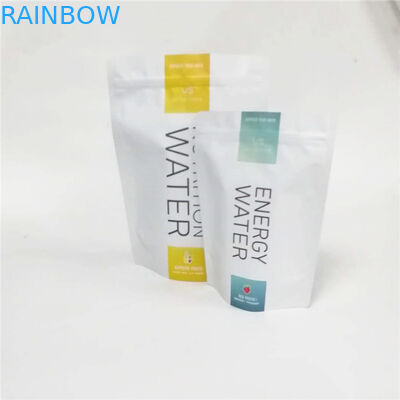 Custom Plastic Mylar Stand Up Zipper Pouch Bags Untuk Kemasan Bom Mandi