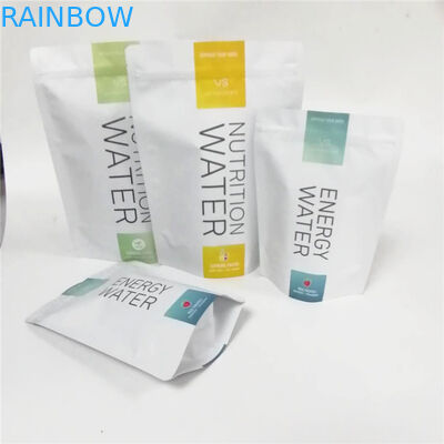 Custom Plastic Mylar Stand Up Zipper Pouch Bags Untuk Kemasan Bom Mandi