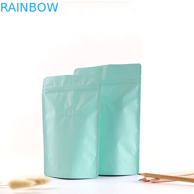 Gravure Printing Matte Finish Aluminium Foil Zipper Coffee Bags Dengan Valve