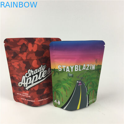 3.5g Aluminium Foil Mylar Snack Bag Packaging untuk Edibles Candy