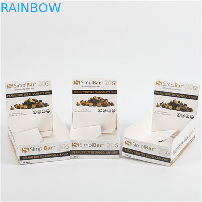 Snack Fruit Chocolate Bar Tampilan Kemasan Kotak Kertas Karton Kustom Dicetak