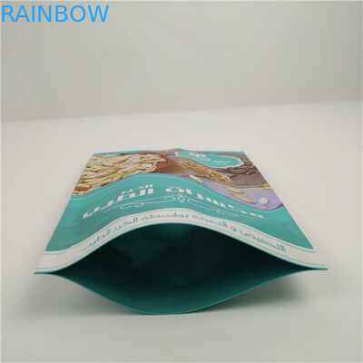 Disesuaikan Tahan Air Matte Aluminium Foil Stand Up Pouch Ziplock Food Grade