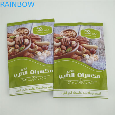 MOPP Aluminium Foil Custom Standing Pouch Zipper Moisture Proof Untuk Kacang