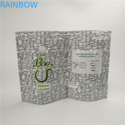 500g Aluminium Foil Plastic Resealable Coffee Bags Logo Pribadi Tersedia