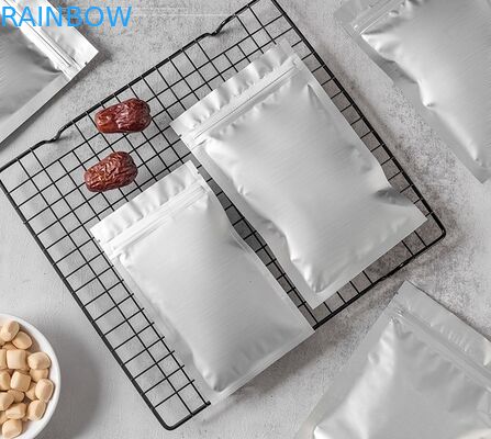 Teh Kecil Ritsleting Foil Mylar Tas Segel Tiga Sisi Bukti Bau Kustom Dicetak