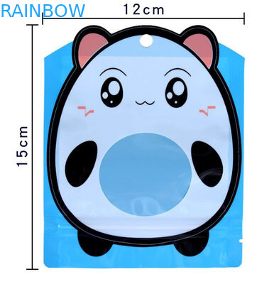 Bentuk Tidak Teratur 3 Sisi Kantong Plastik Tertutup Panas Bau Bukti Untuk Permen