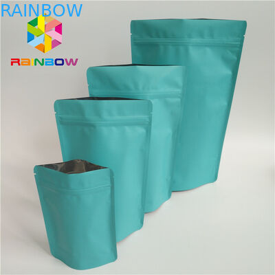 Matte Mylar Digital Printed Stand Up Pouches Moisture Proof Dengan Tear Notch