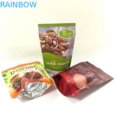 Stand Up Zipper Top Aluminium Foil Mylar Bags Bukti Bau Kustom Dicetak