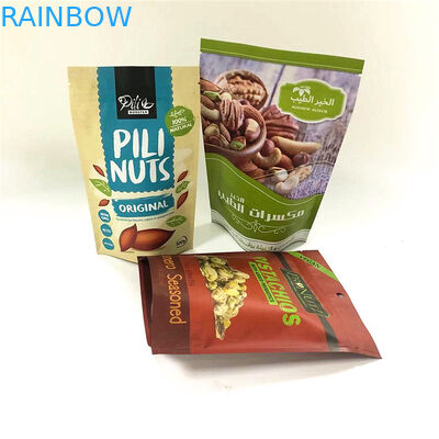 Stand Up Zipper Top Aluminium Foil Mylar Bags Bukti Bau Kustom Dicetak