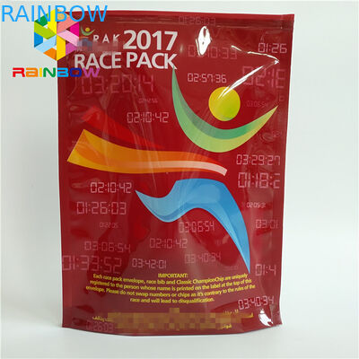 Food Grade Aluminium Foil Plastic Mylar Standy Zipper Pouch Disesuaikan Dicetak