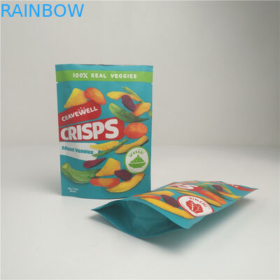 Sayuran Kering Campuran Organik Matte Mylar Aluminium Stand Up Pouch 35g