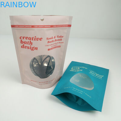 Clear Window Matte Mylar Aluminium Foil Zip Lock Pouches Standing