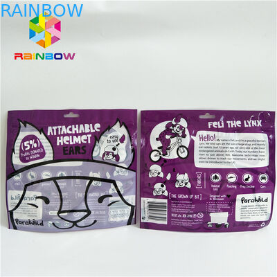 Kemasan Pencetakan Kustom Kecil Tiga Sisi Tertutup Dengan Jendela Depan Yang Jelas