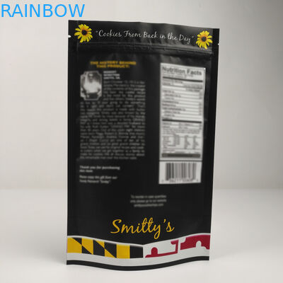 Ramah Lingkungan Matt Aluminium Foil Berdiri Tas Ziplock Untuk Makanan Kacang