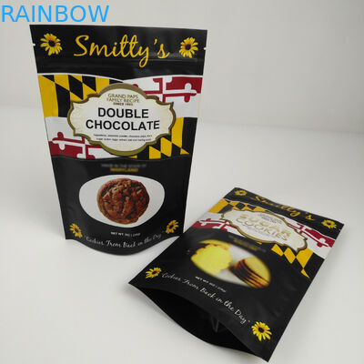 Ramah Lingkungan Matt Aluminium Foil Berdiri Tas Ziplock Untuk Makanan Kacang