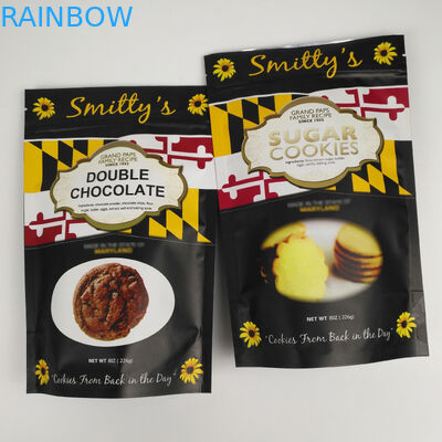 Ramah Lingkungan Matt Aluminium Foil Berdiri Tas Ziplock Untuk Makanan Kacang