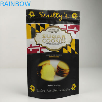 Plastik Mylar Standing Aluminium Foil Zipper Bag Bau Bukti Disesuaikan Dicetak