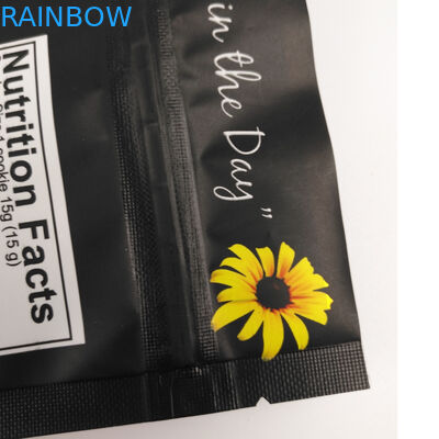 Plastik Mylar Standing Aluminium Foil Zipper Bag Bau Bukti Disesuaikan Dicetak