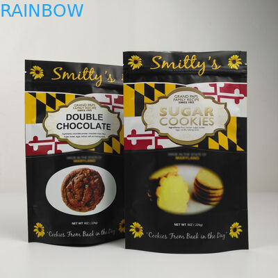 Plastik Mylar Standing Aluminium Foil Zipper Bag Bau Bukti Disesuaikan Dicetak