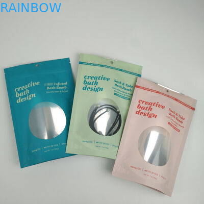 Bukti Bau Ziplock Aluminium Foil Mylar Resealable Stand Up Pouches With Window