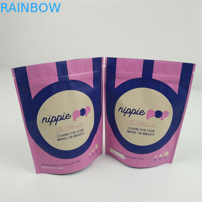 200g Harga pabrik bau bukti kunci zip berdiri kantong Aluminium Foil kantong makanan tas mylar kustom dicetak kue kustom