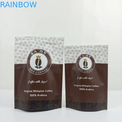 Matte Aluminium Foil Stand up Pouch Packaging Tas Kemasan Kopi Mylar Bags