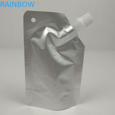 Aluminium Spout Pouch Stand Up Tas Kemasan Cairan Kemasan Minyak Esensial - Aluminium Spouted Water Spouch Wine Bag