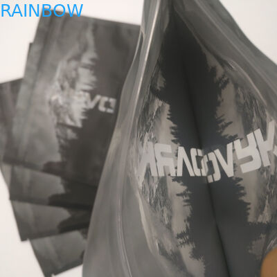 Jendela Depan Belakang Yang Jelas Tersegel Panas Bukti Bau Kunci Zip yang Dapat Ditutup Kembali Kemasan Penyimpanan Makanan Mylar Segel Tiga Sisi Doypack