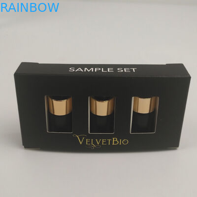 Logo Kustom Foil Emas UV Dicetak Tabung Persegi Panjang Karton Kotak Kemasan Kertas Kosmetik Untuk Perawatan Kulit Serum Esensi