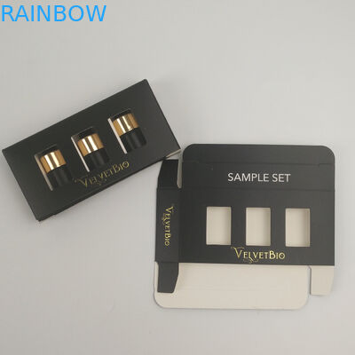 Logo Kustom Foil Emas UV Dicetak Tabung Persegi Panjang Karton Kotak Kemasan Kertas Kosmetik Untuk Perawatan Kulit Serum Esensi