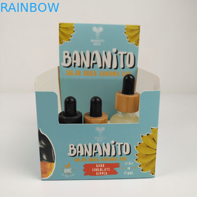 Kotak Display Karton Lipat Karton Lipat Kustom, Karton Bergelombang PDQ Counter Kotak Kemasan Kertas Makanan Ringan Ritel