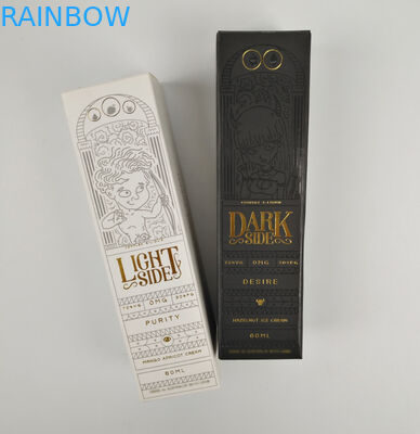 Kustom Grosir Lipat Kecil Hitam Mewah Hot Stamping Hadiah Foil Emas Kotak Kertas Kemasan Kosmetik