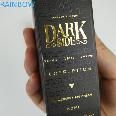 Kustom Grosir Lipat Kecil Hitam Mewah Hot Stamping Hadiah Foil Emas Kotak Kertas Kemasan Kosmetik