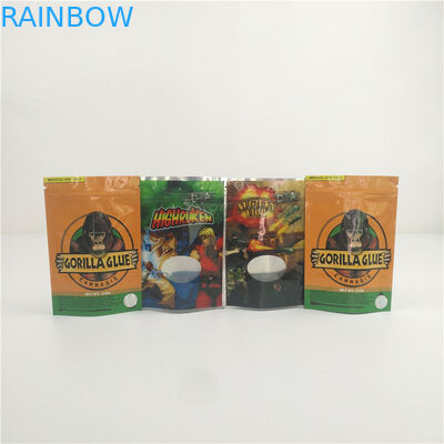 Smell Proof Mylar Bags Untuk Candy Aluminium Foil Bags Dengan Window Seeds Stand up Pouch