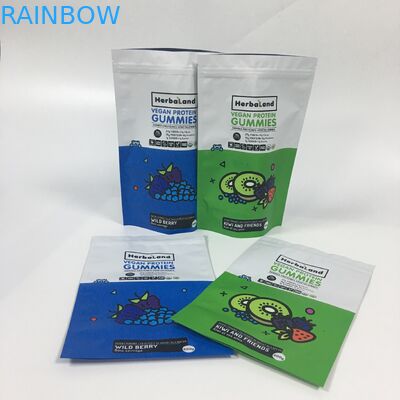 Grosir Matte Bau Bukti Kemasan Aluminium Foil Stand Up Pouch Kantong Plastik Mylar yang Dapat Dimakan