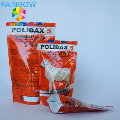 Gravure Printing Plastic Pet Dog Treats Dengan Zip Lock Edibles Food Packaging Bag