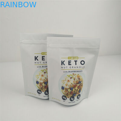 VMPET 120mic Ziplock Stand Up Pouch Kemasan Makanan MOPP Dicetak Gravure