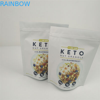 VMPET 120mic Ziplock Stand Up Pouch Kemasan Makanan MOPP Dicetak Gravure