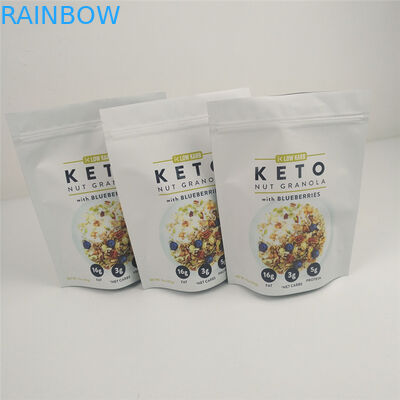 VMPET 120mic Ziplock Stand Up Pouch Kemasan Makanan MOPP Dicetak Gravure